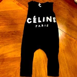 Celine inspired kids playsuit jumpsuit